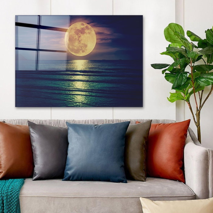 Wallity Cuadro Decorativo de Cristal Templado Multicolor 50 x 70 cm